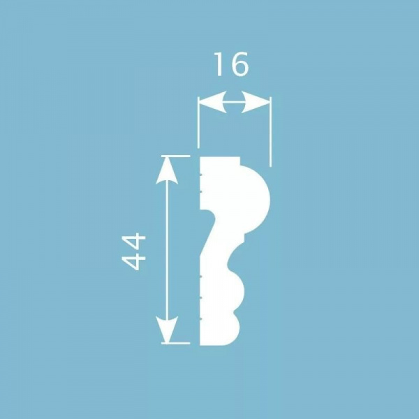 Молдинг для стены Cosca МХ 038, 44х16